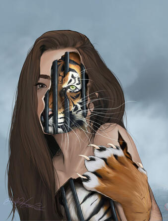 the tiger seeks freedom